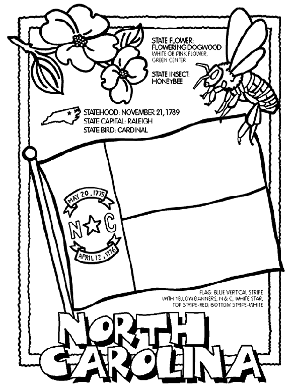 North Carolina Coloring Page | crayola.com